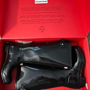 Black Hunter Tall Rain Boots